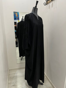 ABAYA FARACHA NOIR ÉMIRATS