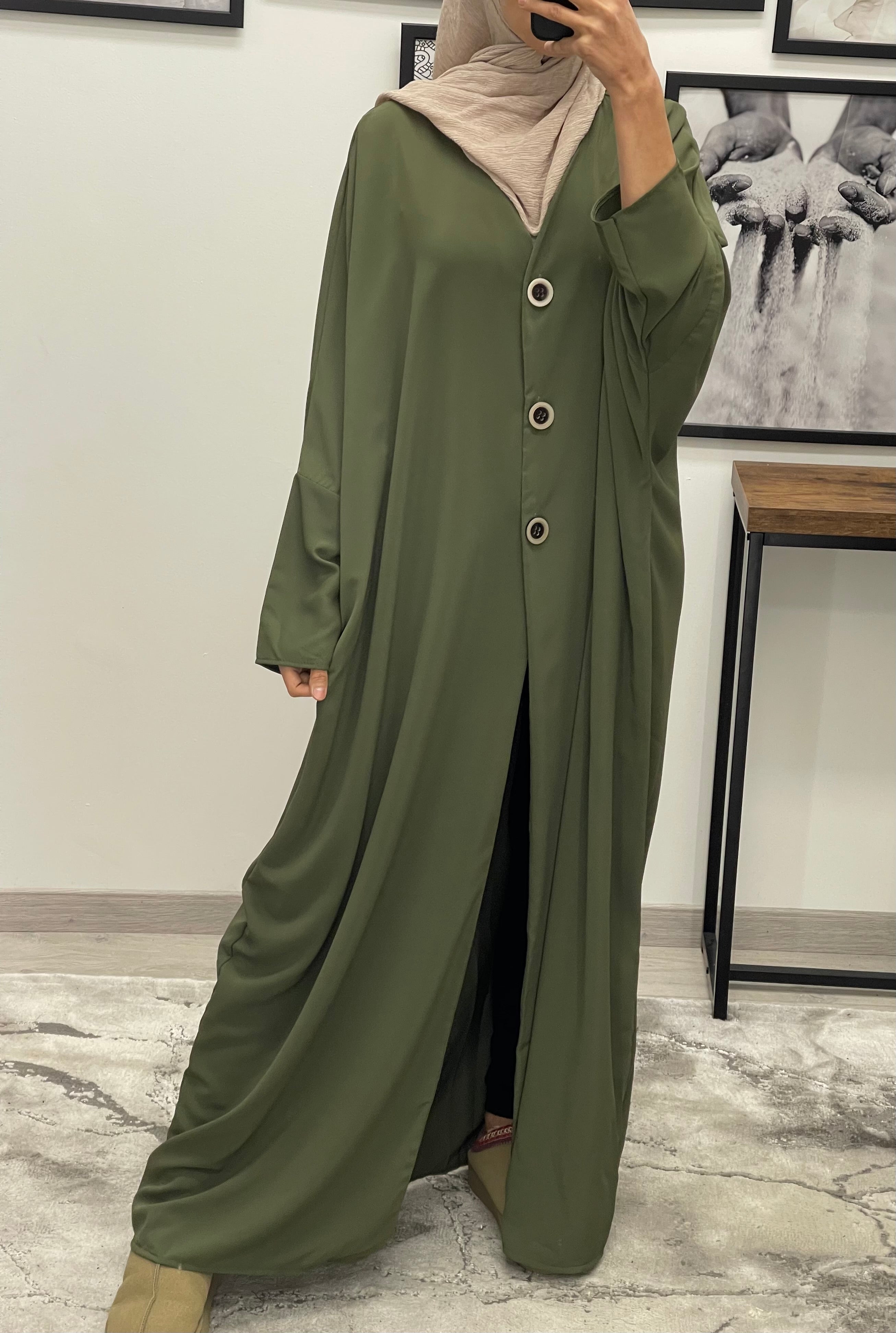 ABAYA KIMONO BOUTONNÉ RONIA