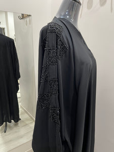 ABAYA FARACHA NOIR ÉMIRATS