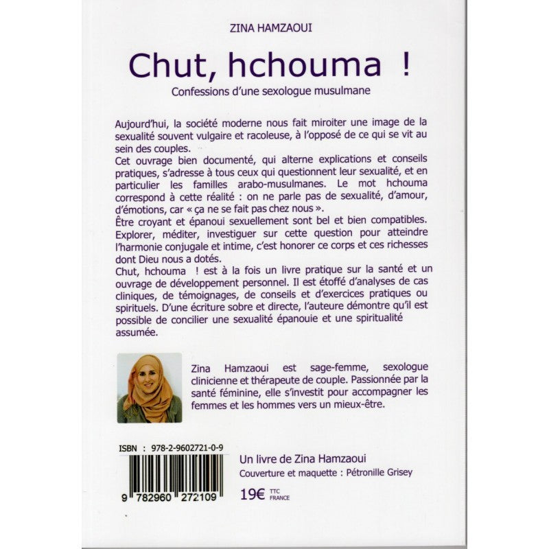 Chut,hchouma ! Confessions d'une sexologue musulmane De ZINA HAMZAOUI