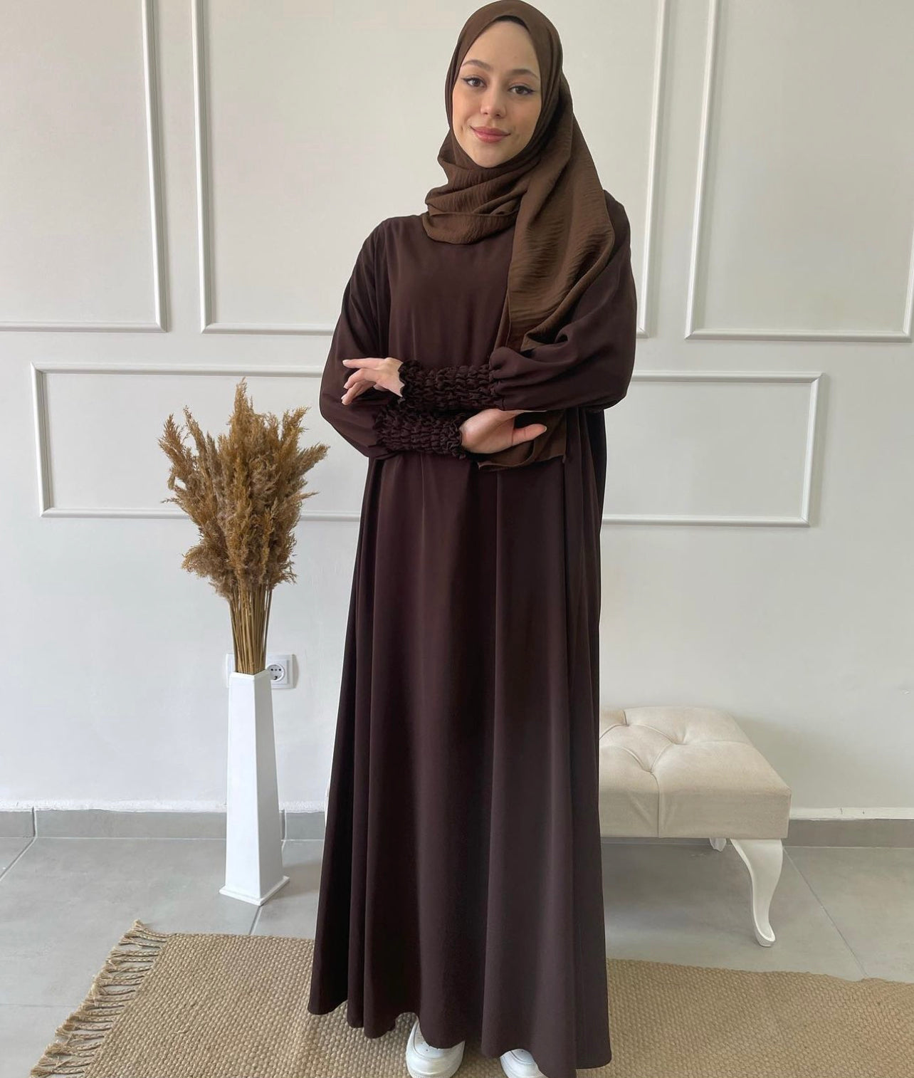 ABAYA JENNAH CHOCOLAT