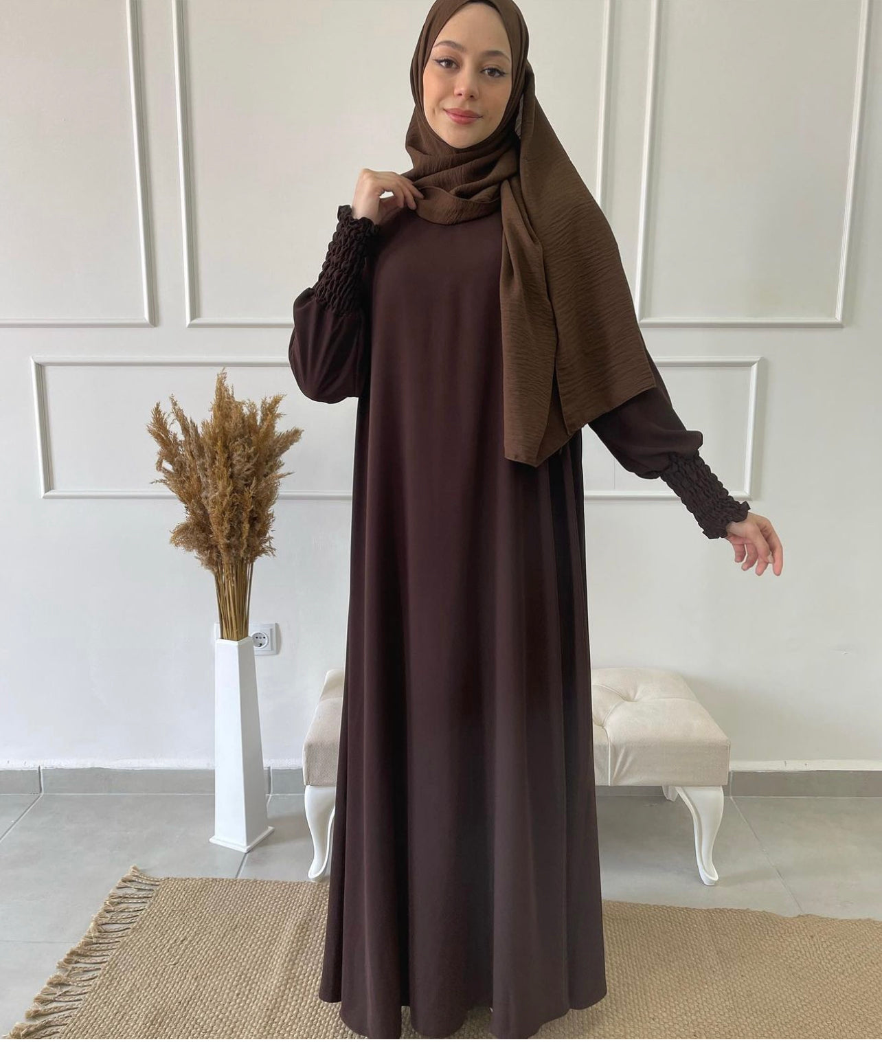 ABAYA JENNAH CHOCOLAT