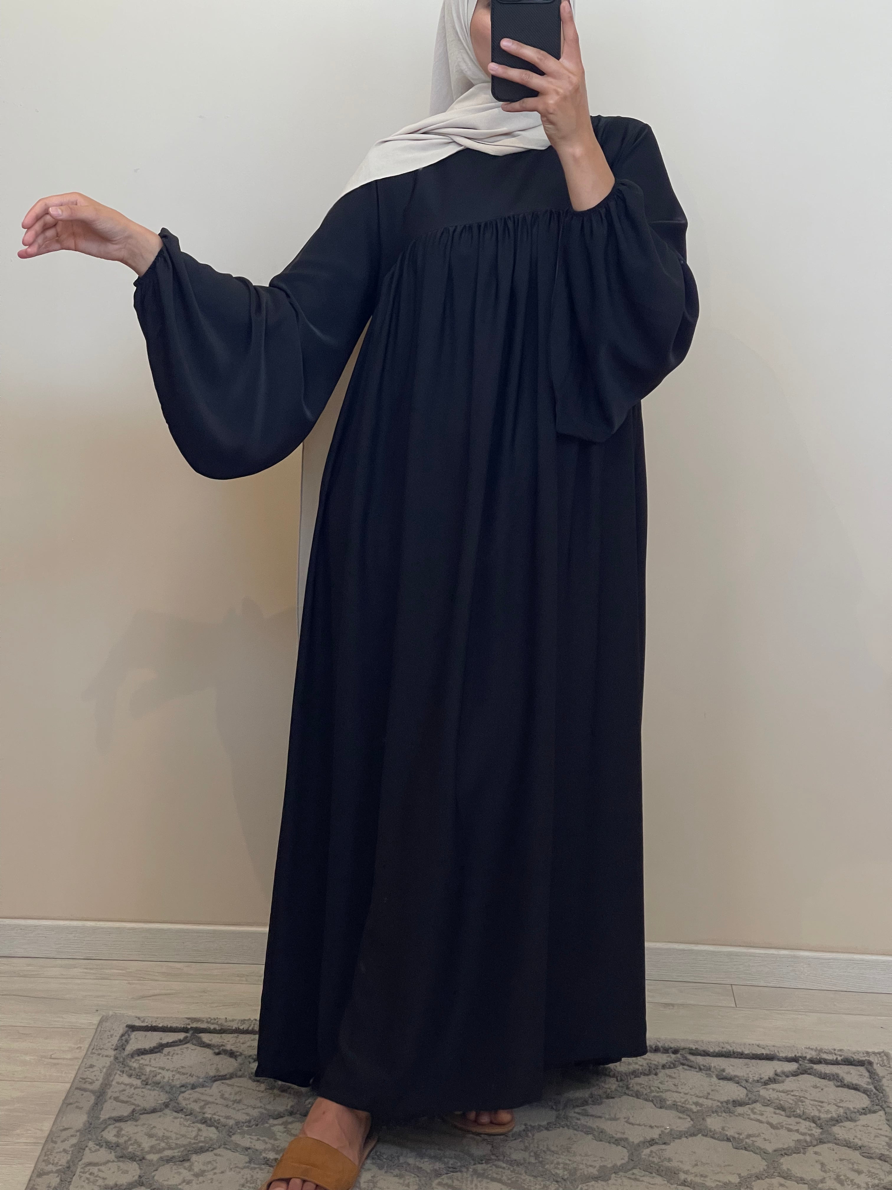 ABAYA LOUISA NOIR