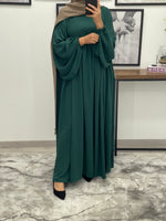 Charger l&#39;image dans la galerie, ABAYA AMINA VERT SAPIN
