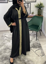 Charger l&#39;image dans la galerie, ABAYA NOIR ALMA
