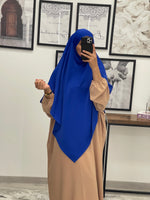 Charger l&#39;image dans la galerie, KHIMAR SOIE DE MEDINE BLEU ROYAL
