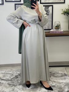 ABAYA SATIN VERT