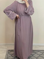 Charger l&#39;image dans la galerie, ABAYA LISA VIEUX ROSE
