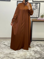 Charger l&#39;image dans la galerie, ROBE SATIN  SIRINE CAMEL
