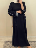 Charger l&#39;image dans la galerie, ABAYA LISA NOIR
