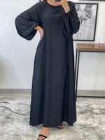 Charger l&#39;image dans la galerie, ROBE ABAYA JAWHARA NOIR
