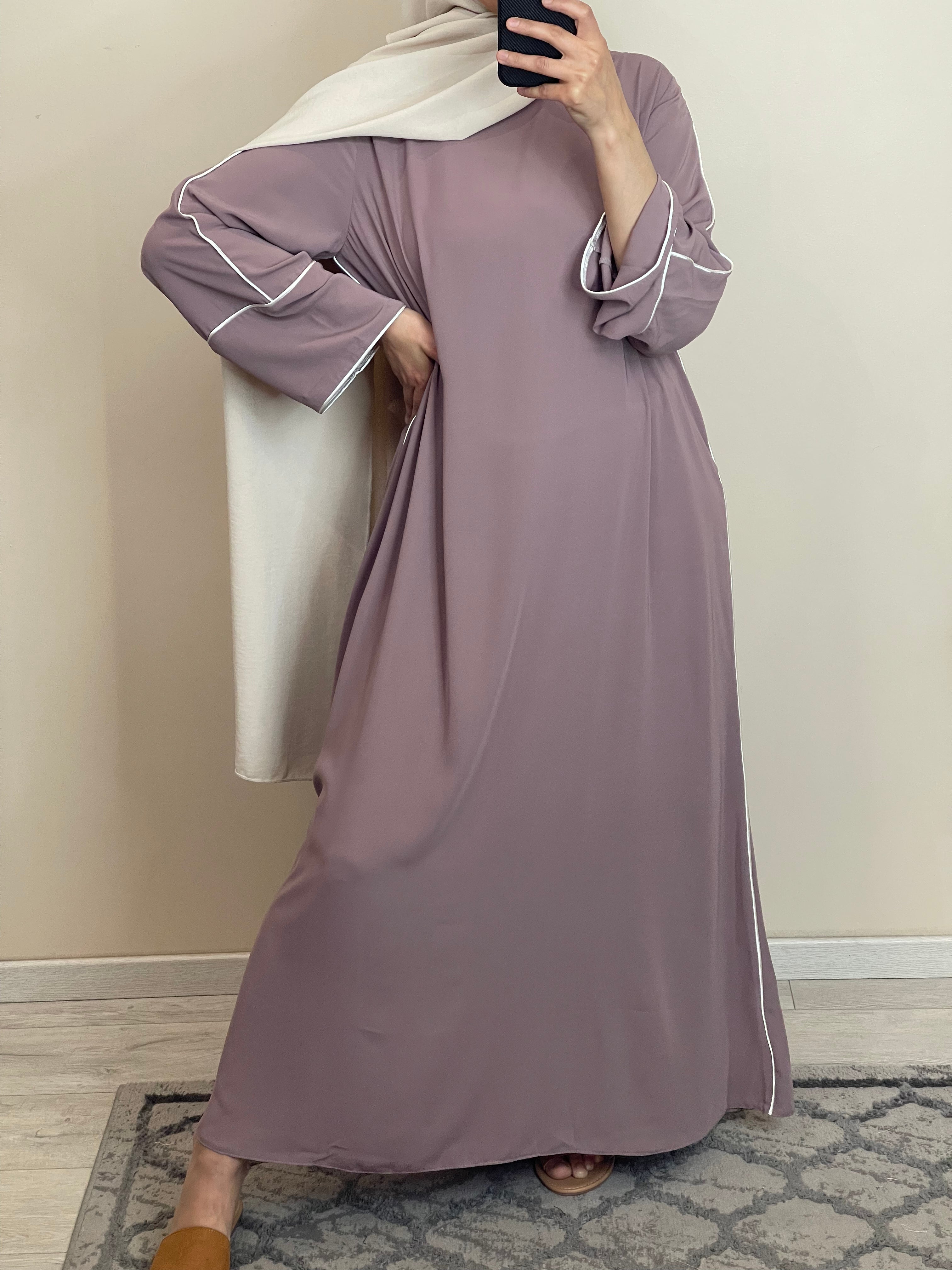 ABAYA LISA VIEUX ROSE