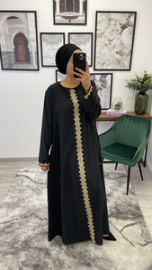 ABAYA ROBE DENTELLE NOIR