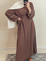 Charger l&#39;image dans la galerie, ABAYA LISA BEIGE
