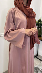 Charger l&#39;image dans la galerie, ROBE SATIN KIMONO ROSE
