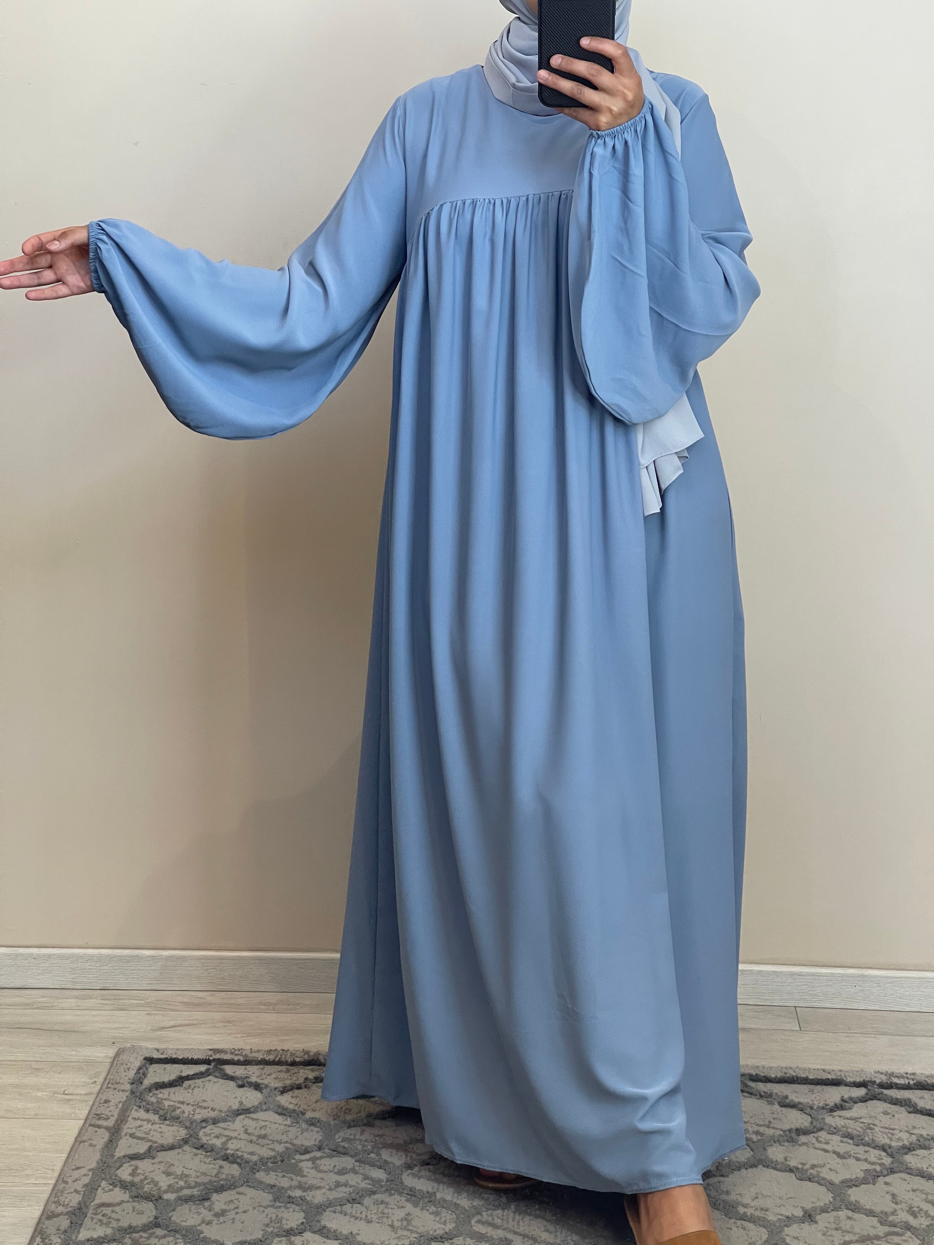 ABAYA LOUISA BLEU