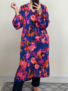 ROBE COURTE ZAYNA BLEU