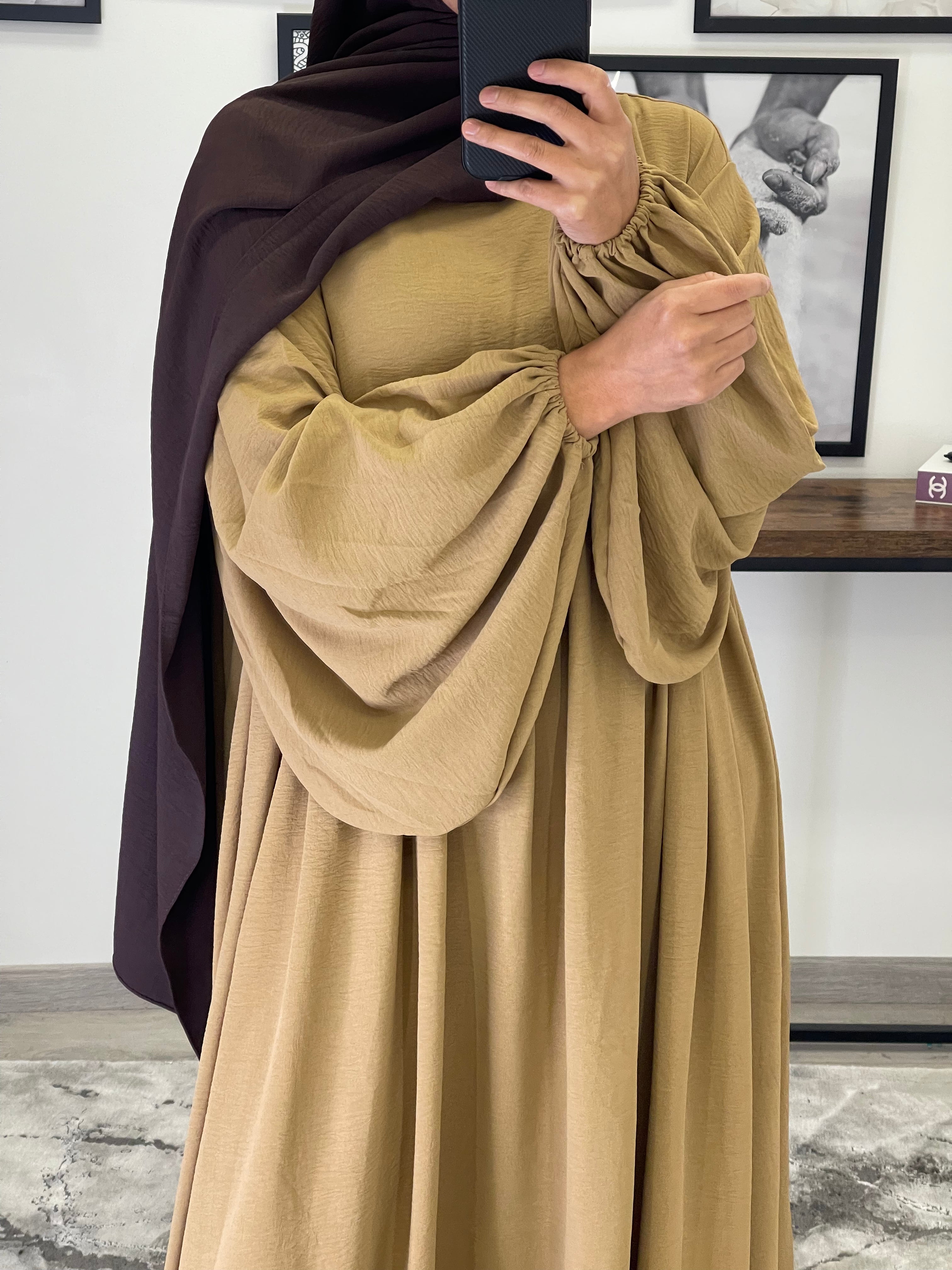 ABAYA AMINA BEIGE