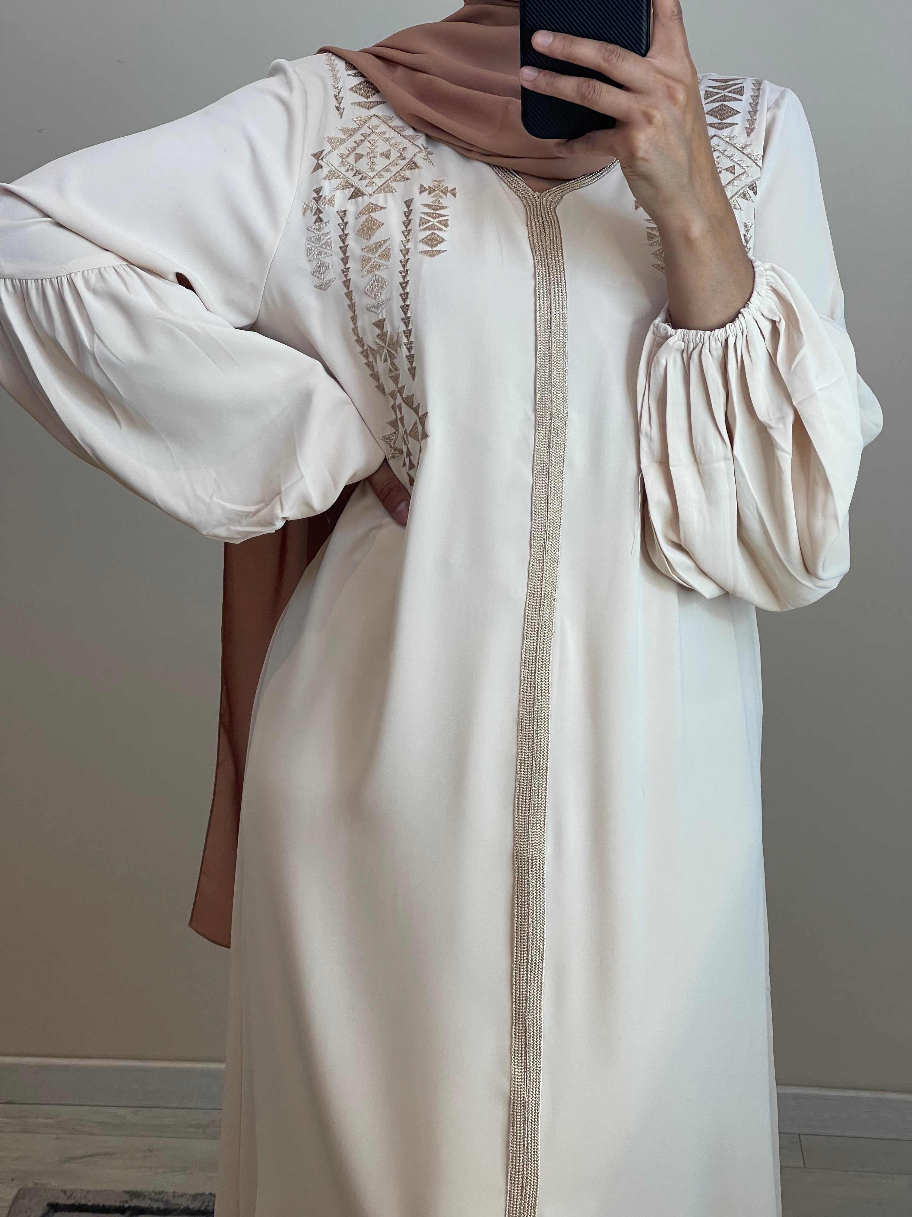 ROBE CAFTAN AMIRA NUDE