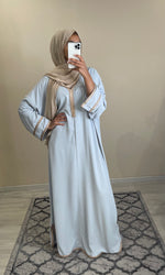 Charger l&#39;image dans la galerie, ROBE CAFTAN SATIN AMIRA
