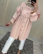 Charger l&#39;image dans la galerie, CHEMISE ROBE ROSE
