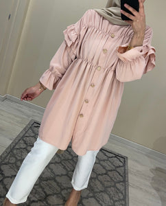 CHEMISE ROBE ROSE