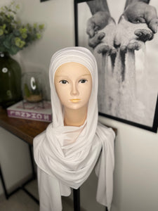 HIJAB PRÊT À ENFILER BLANC