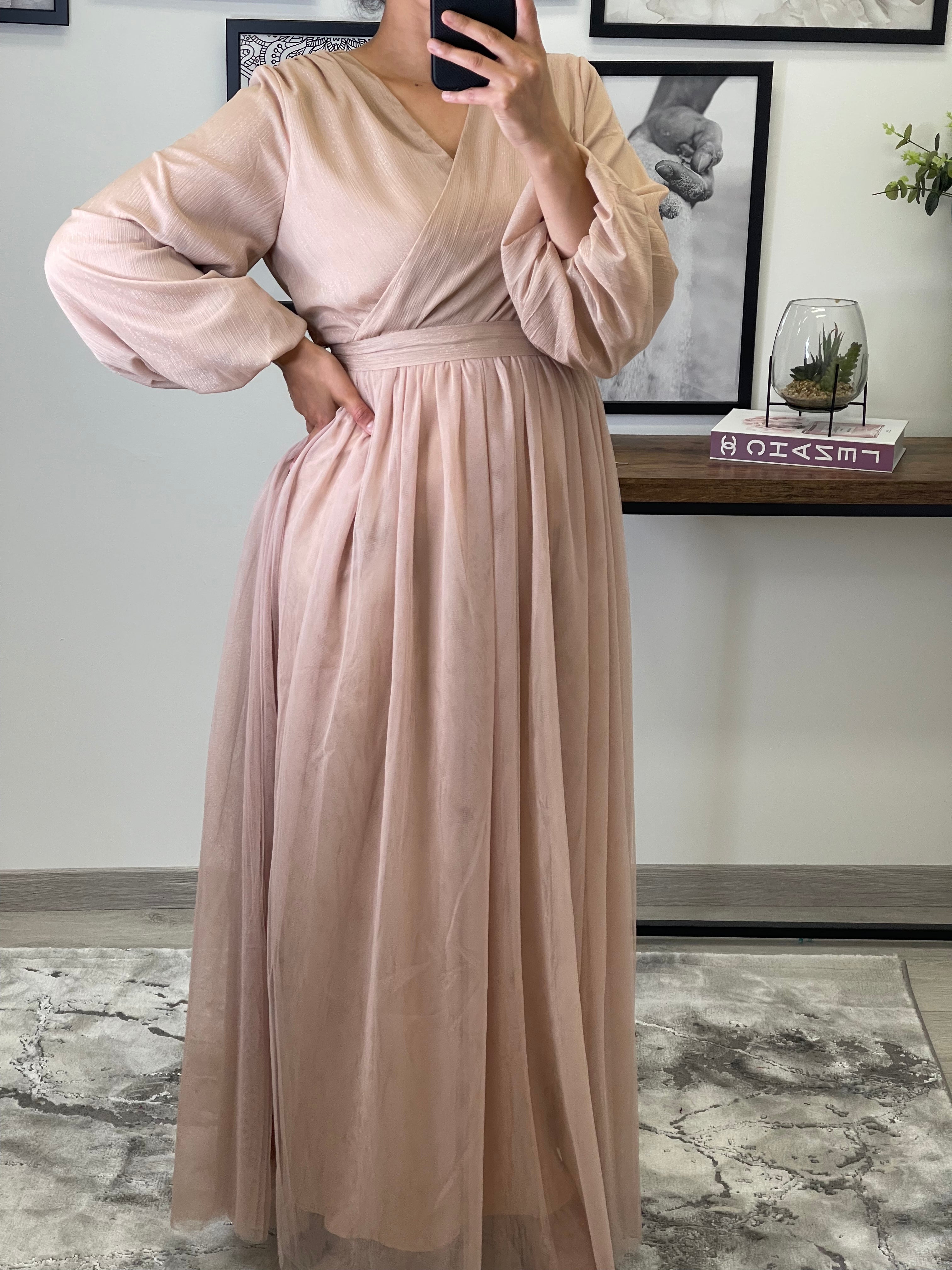 ROBE TULLE ALMA NUDE