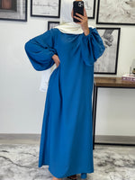 Charger l&#39;image dans la galerie, ROBE ABAYA JAWHARA BLEU
