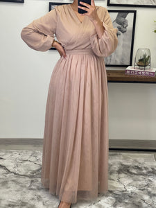 ROBE TULLE ALMA NUDE