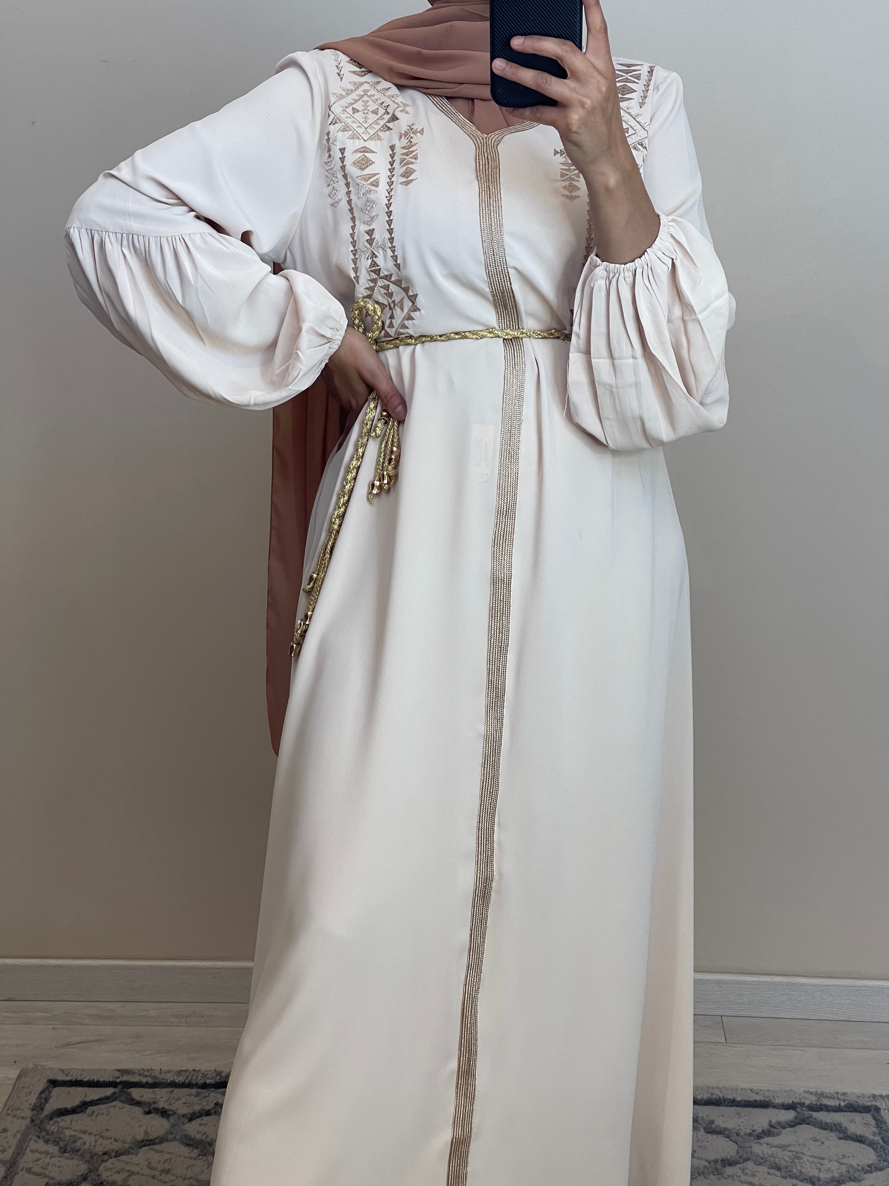 ROBE CAFTAN AMIRA NUDE