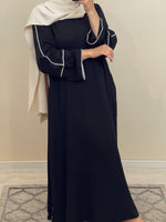 Charger l&#39;image dans la galerie, ABAYA LISA NOIR
