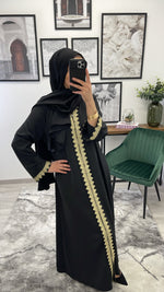 Charger l&#39;image dans la galerie, ABAYA NOIR ALMA
