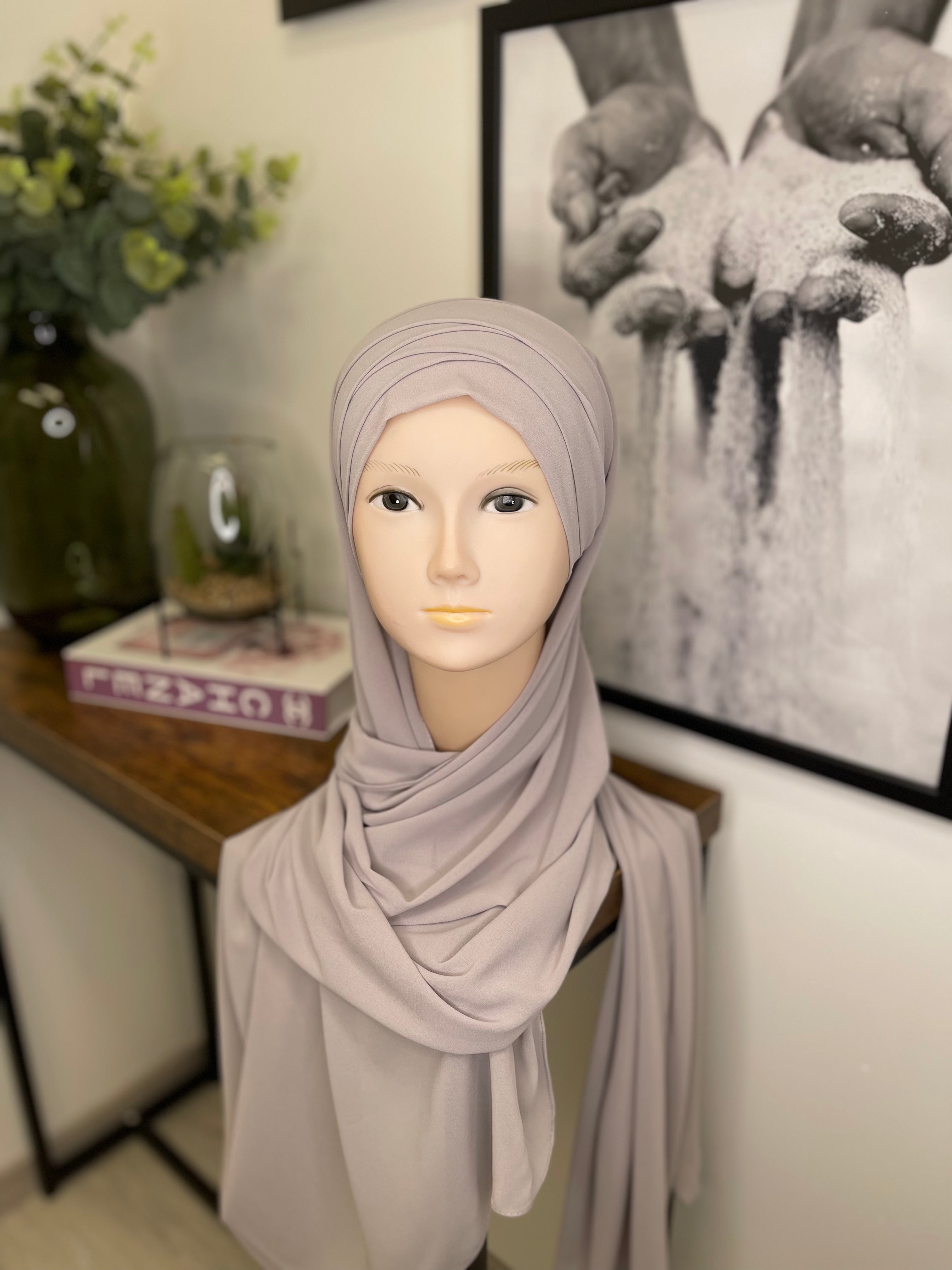 HIJAB PRÊT À ENFILER BEIGE