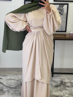 Charger l&#39;image dans la galerie, ROBE ABAYA JAWHARA NUDE
