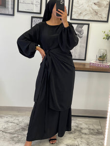 ROBE ABAYA JAWHARA NOIR