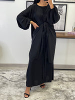 Charger l&#39;image dans la galerie, ROBE ABAYA JAWHARA NOIR
