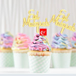 Charger l&#39;image dans la galerie, Brochette Cupcake – Lot de 8 pièces – Eid Mubarak – Différentes Couleurs
