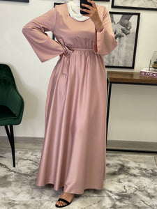 ROBE SATIN ADELINE ROSE