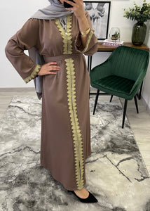 ABAYA TAUPE ALMA