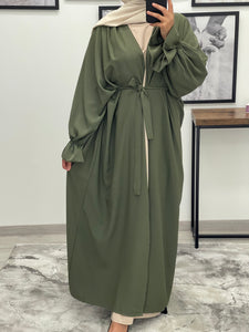 KIMONO JAWHARA VERT KAKI