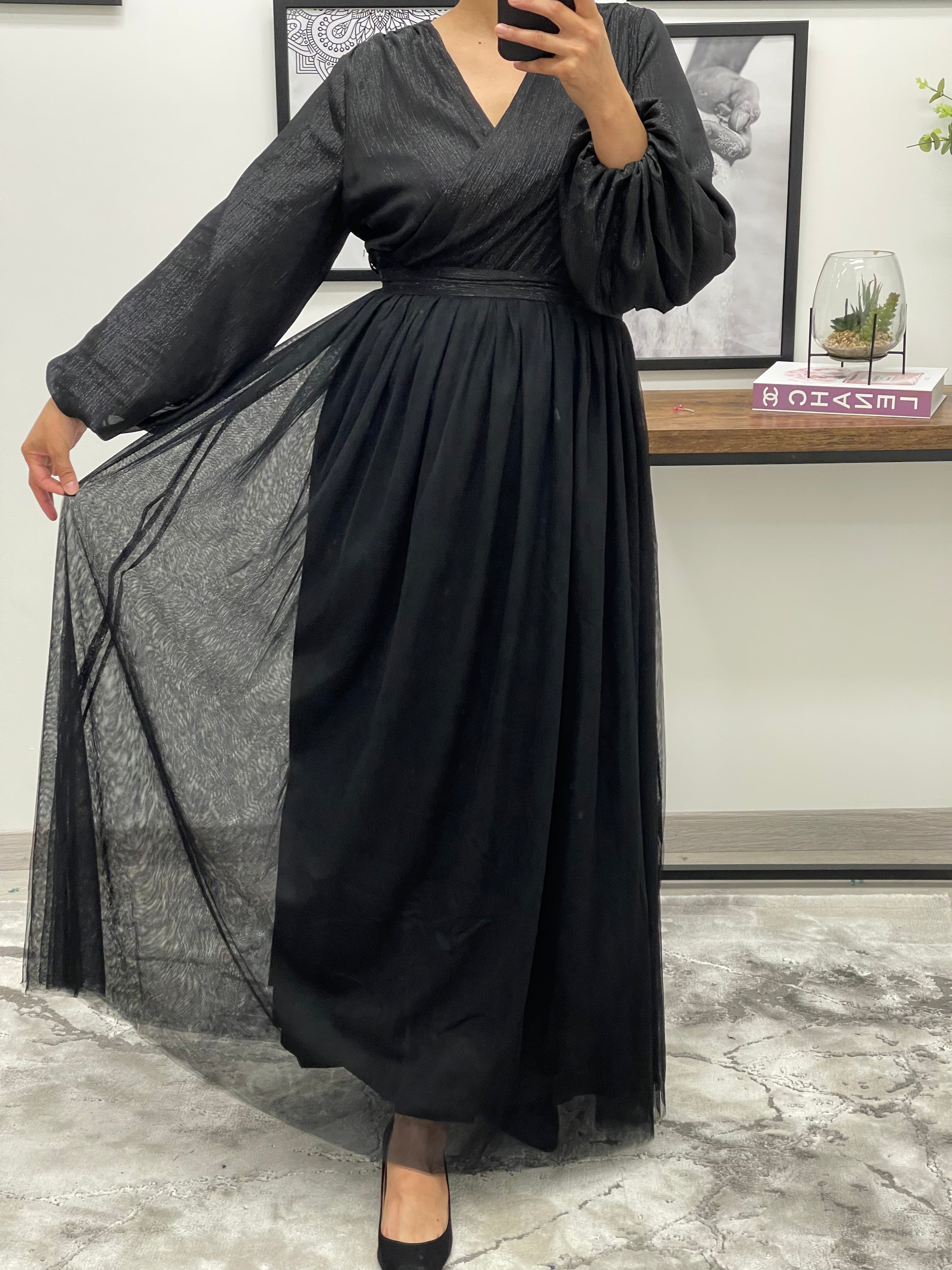 ROBE TULLE ALMA NOIR