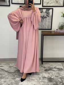 ABAYA AMINA ROSE PÂLE