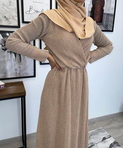 ROBE CACHE COEUR ROSE – LE DRESSING D'AMINA