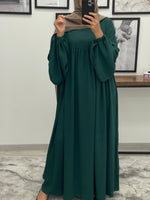 Charger l&#39;image dans la galerie, ABAYA AMINA VERT SAPIN
