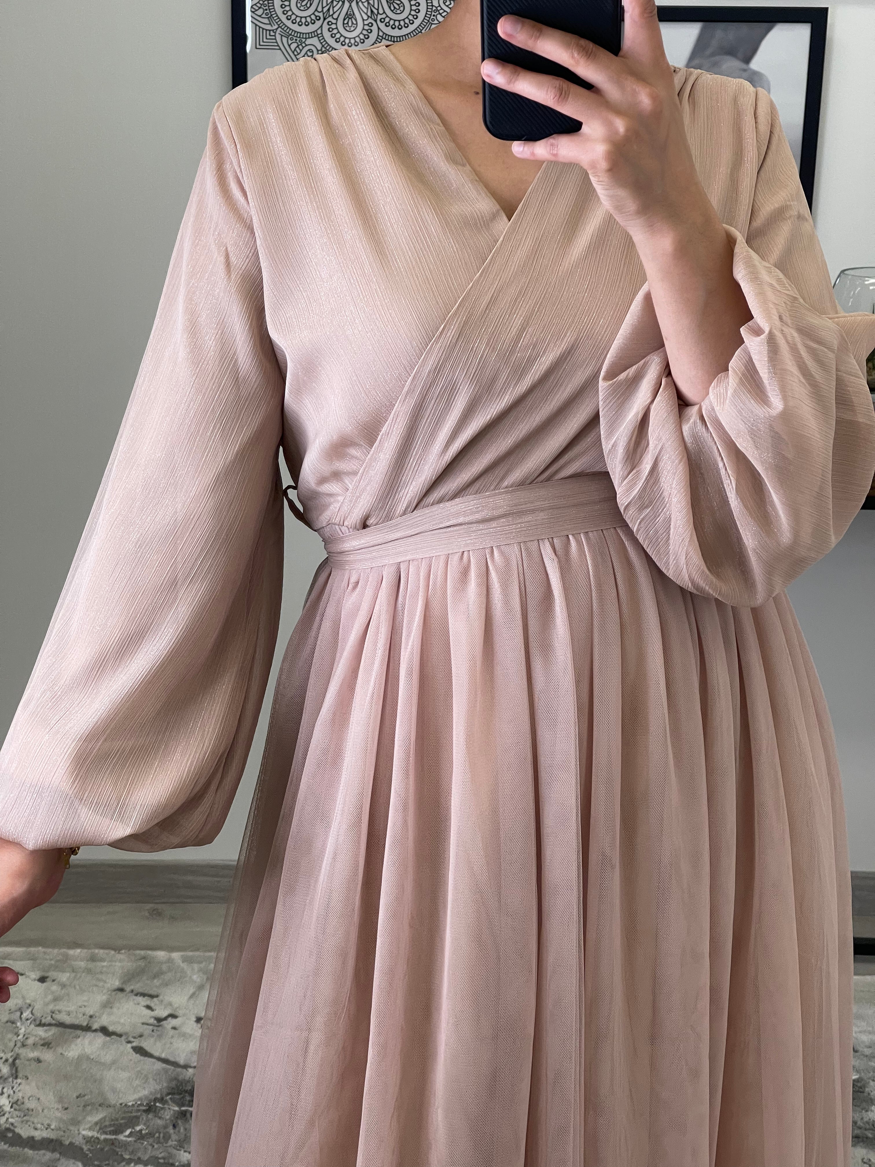 ROBE TULLE ALMA NUDE