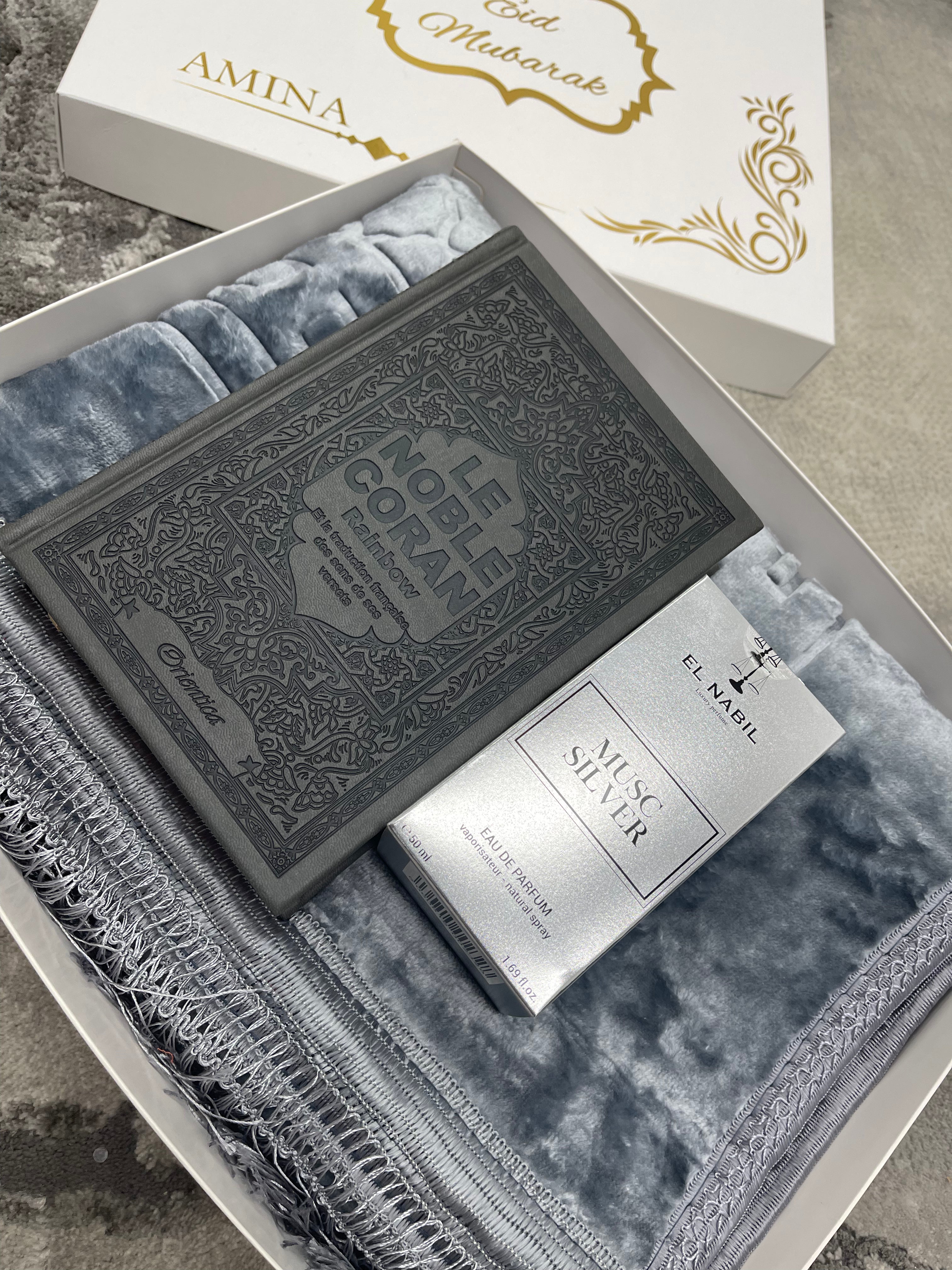 COFFRET EID MUBARAK GRIS