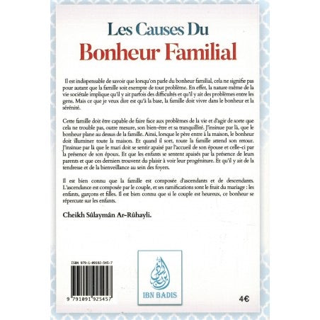 LES CAUSES DU BONHEUR FAMILIALE