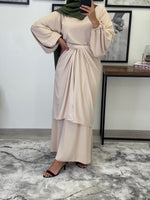 Charger l&#39;image dans la galerie, ROBE ABAYA JAWHARA NUDE
