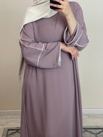 Charger l&#39;image dans la galerie, ABAYA LISA VIEUX ROSE
